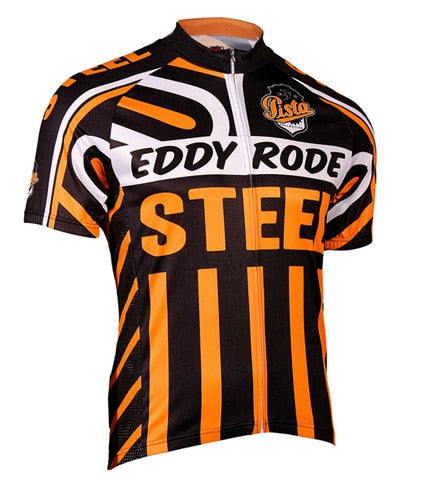 Maillot de cyclisme rétro en acier Eddy Rode