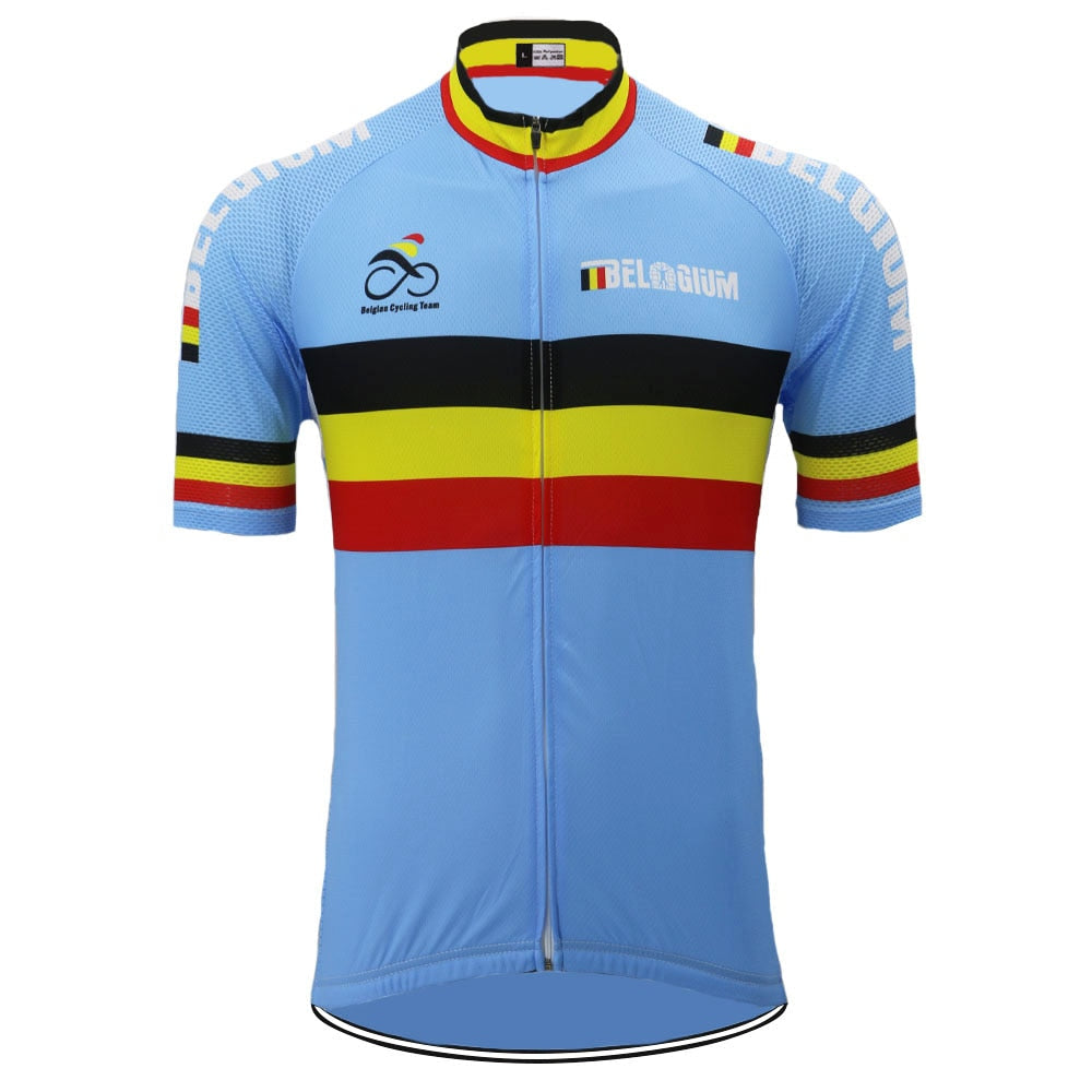 Maillot de Cyclisme Rétro de l'Équipe de Cyclisme de Belgique