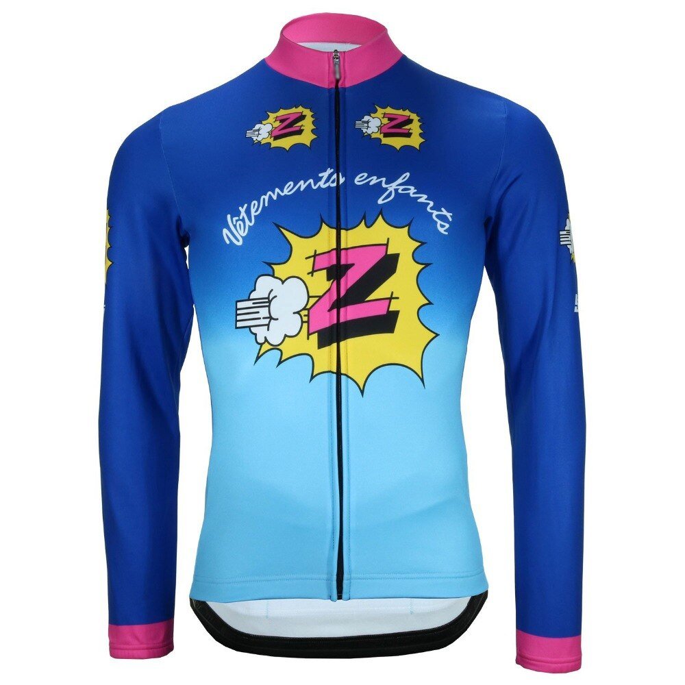 Maillot de Cyclisme Rétro Équipe Z pour Enfants