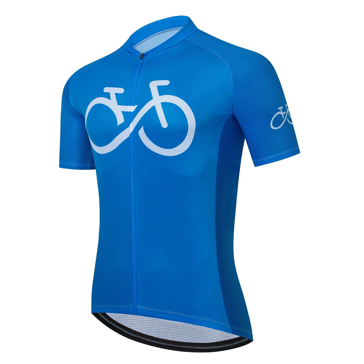 Ensemble de Maillot de Cyclisme Bleu avec Logo de Vélo