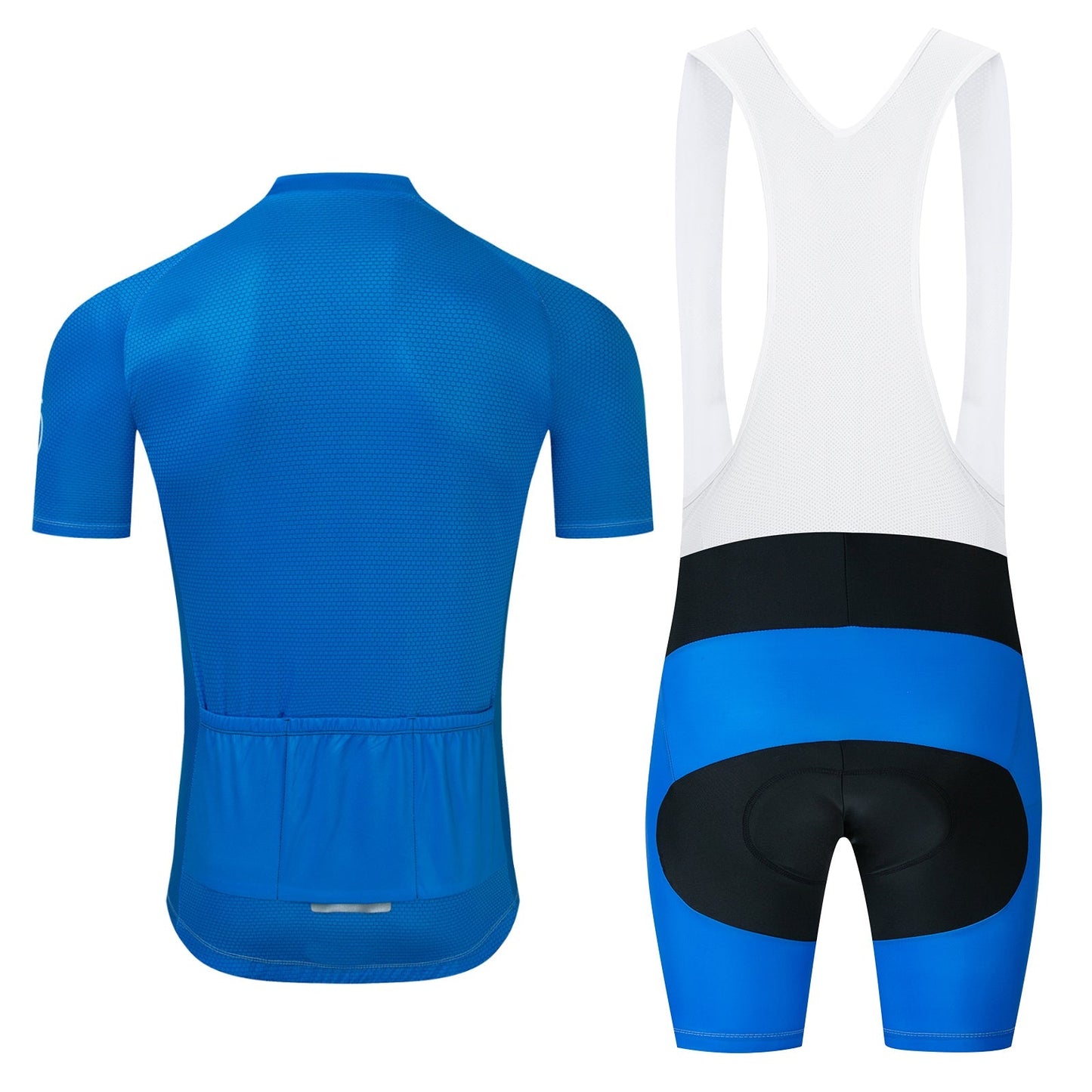Ensemble de Maillot de Cyclisme Bleu avec Logo de Vélo