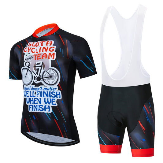 Ensemble de Cyclisme Équipe Paresseux Laser Noir