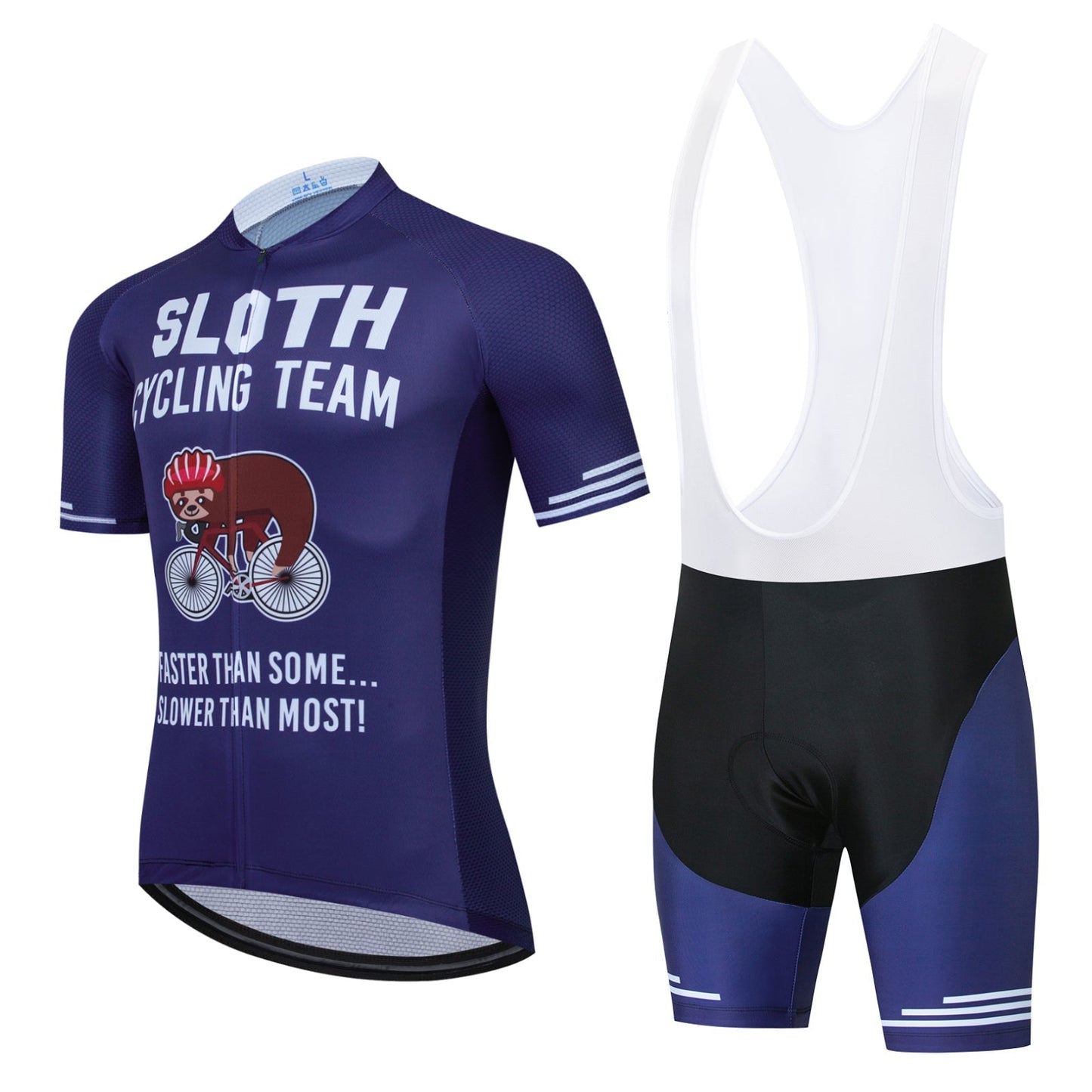Ensemble de cyclisme Équipe Paresseux Violet