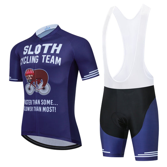 Ensemble de cyclisme Équipe Paresseux Violet