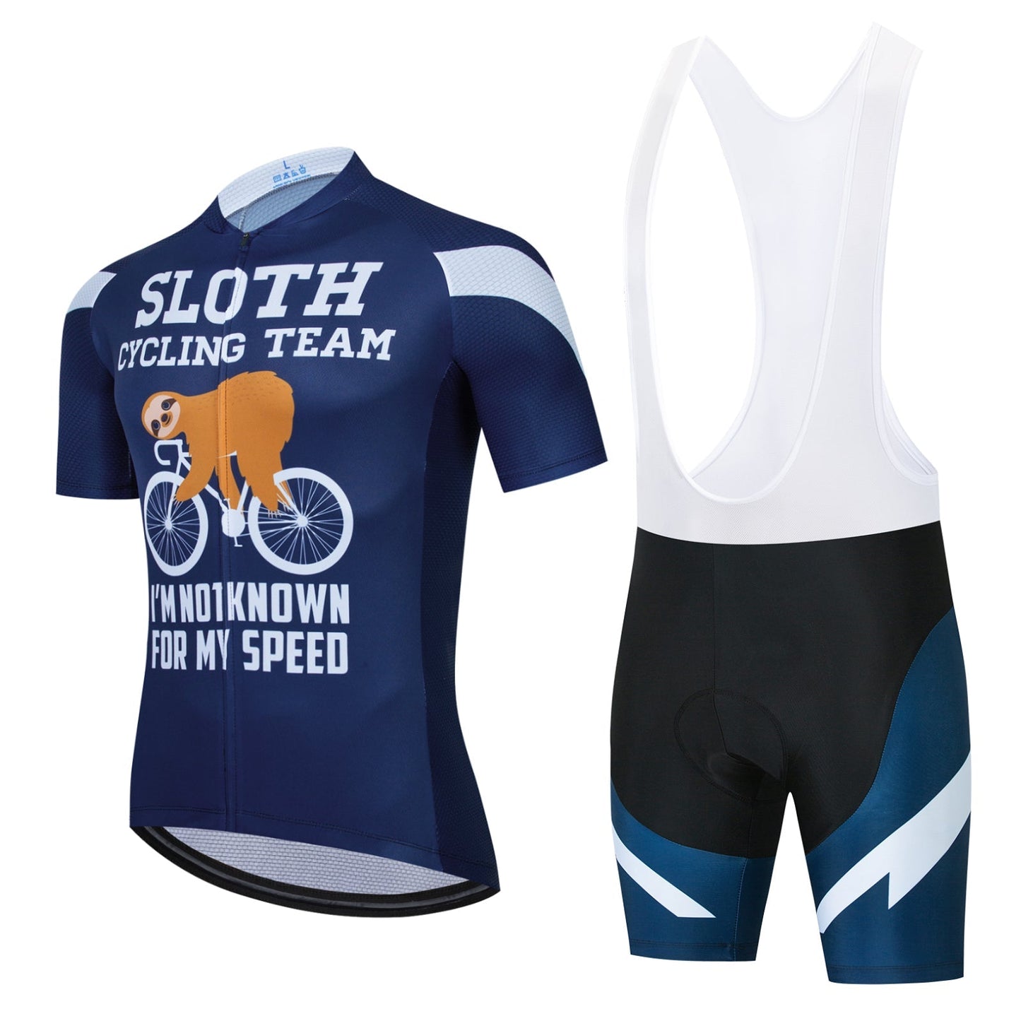 Ensemble de l'équipe cycliste de paresseux "Pas connu pour sa vitesse"