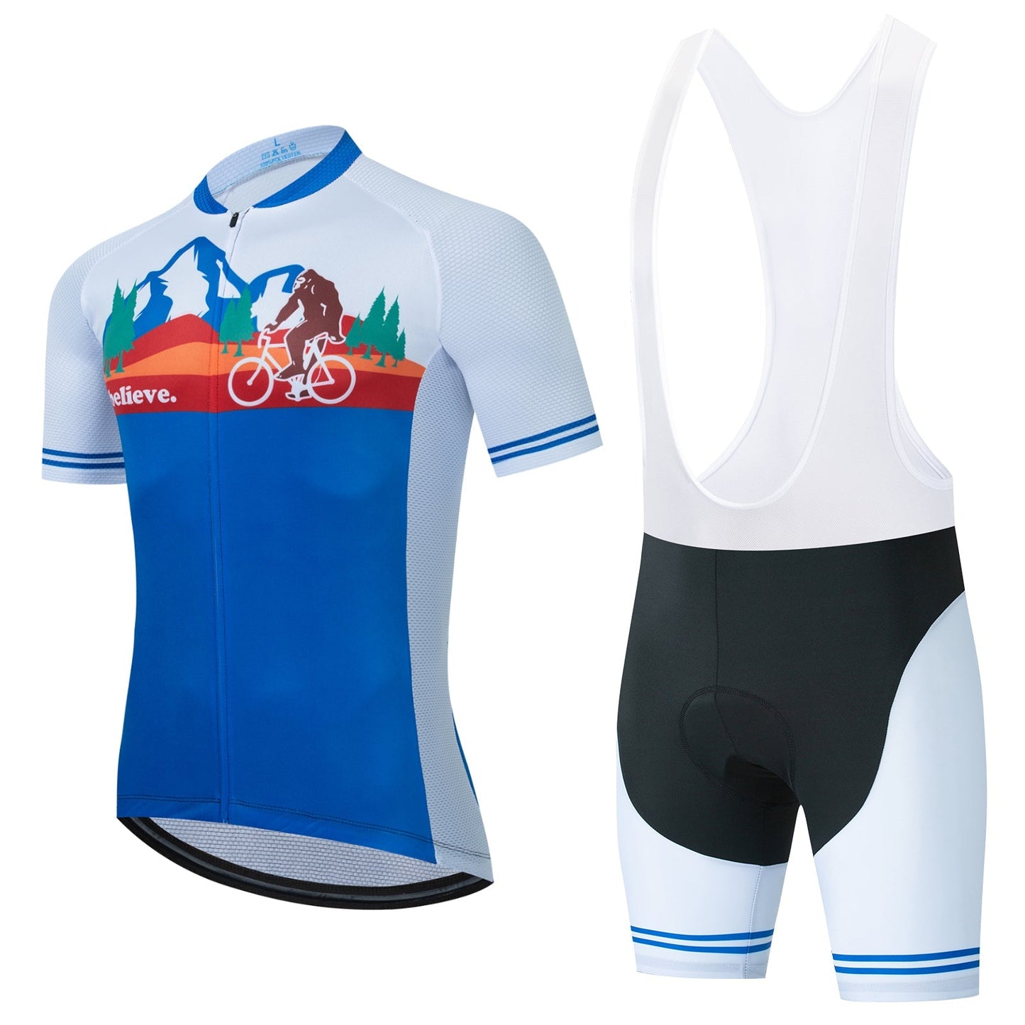 Ensemble de maillot de cyclisme Big Foot Sasquatch