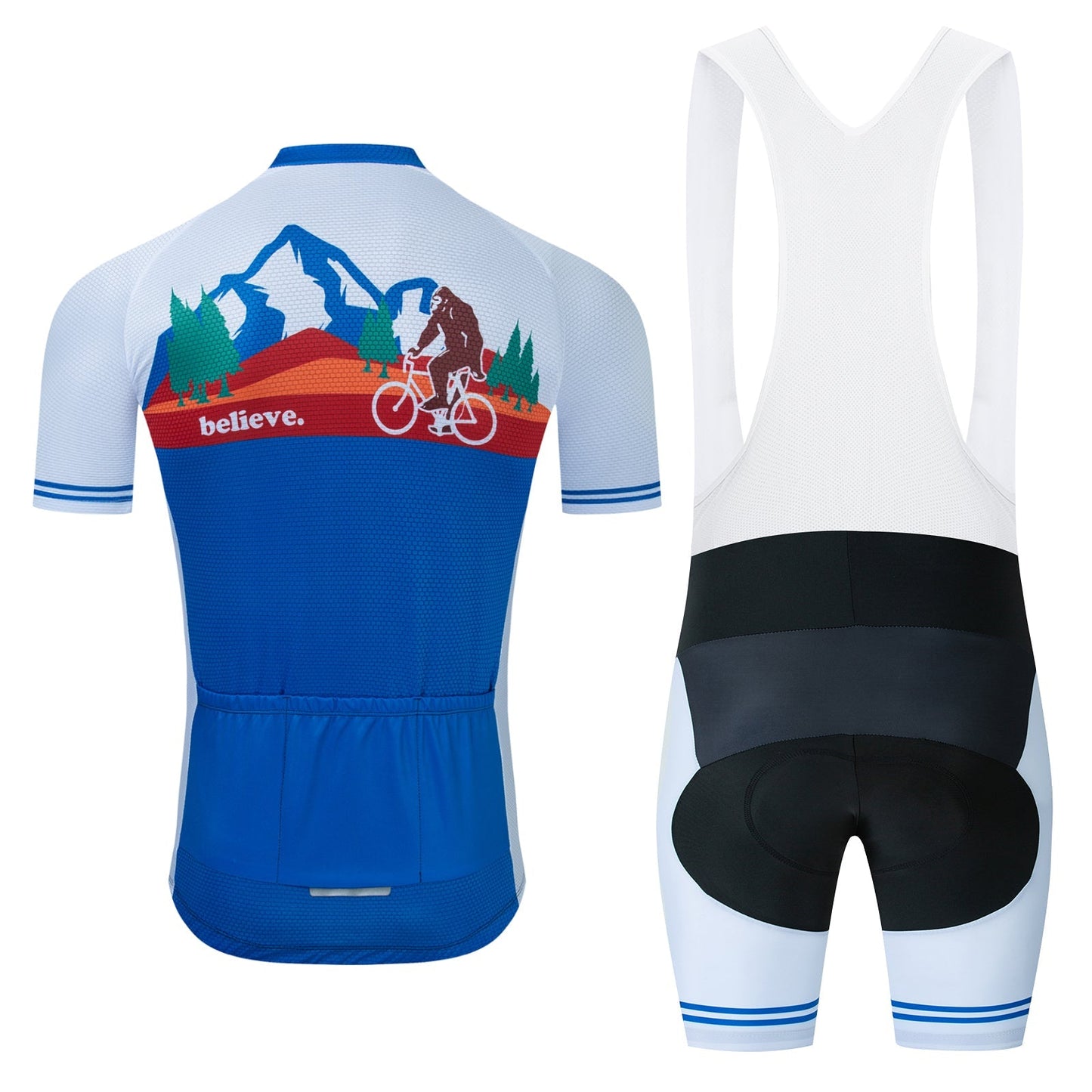Ensemble de maillot de cyclisme Big Foot Sasquatch