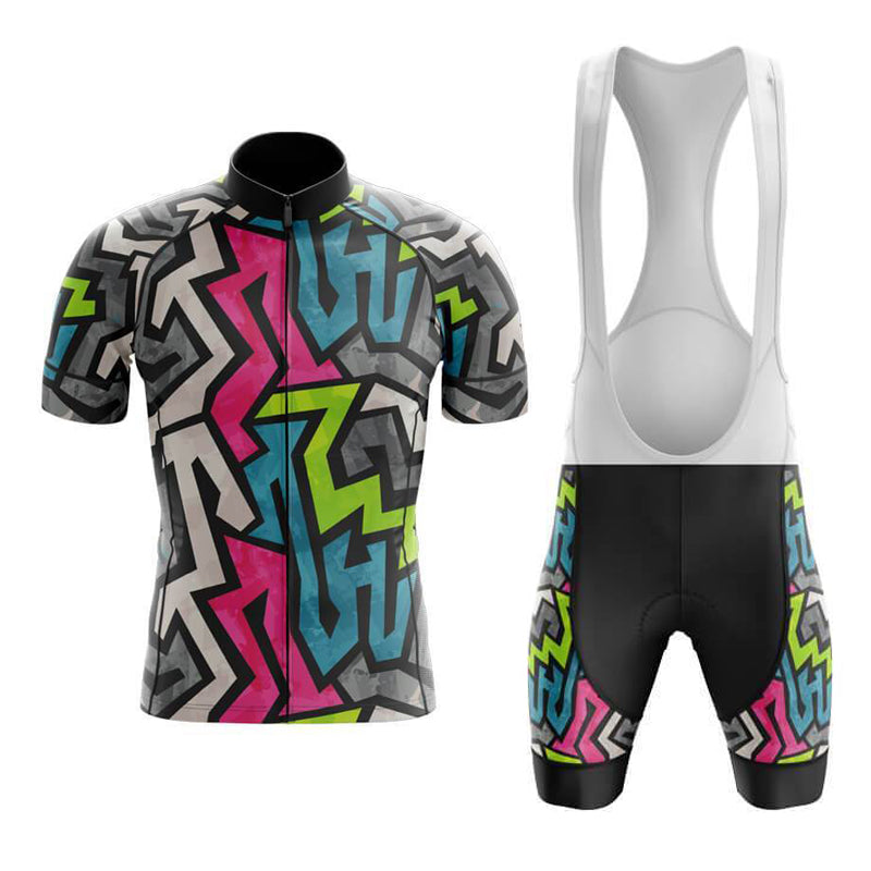 Ensemble de maillot de cyclisme rétro jazzy