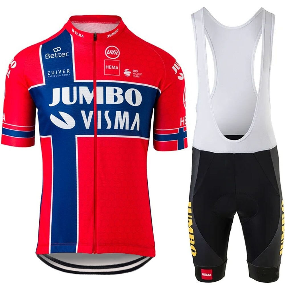 Ensemble de Maillot Cycliste Équipe Pro Jumbo Visma
