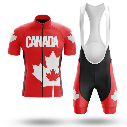 Ensemble de maillot de cyclisme Feuille d'érable canadienne