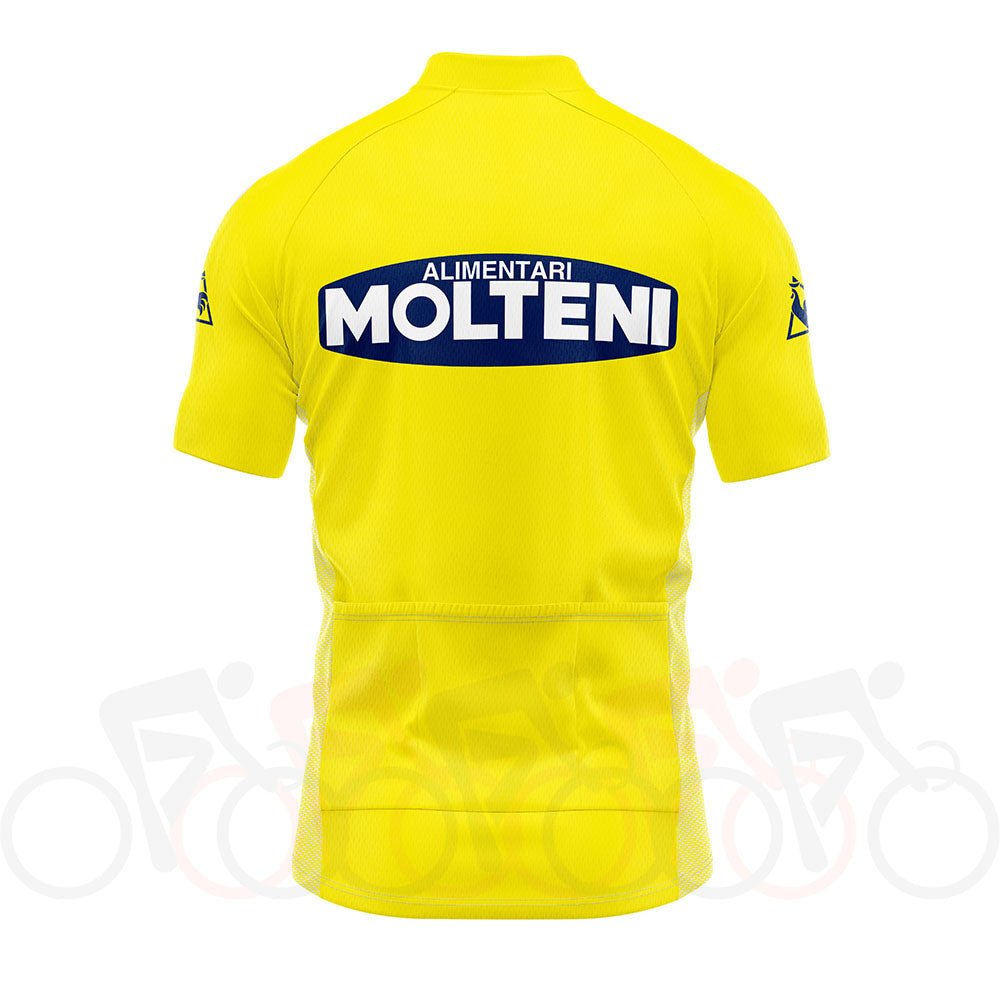 Maillot de cyclisme rétro jaune du Tour de France 1974 - Merckx