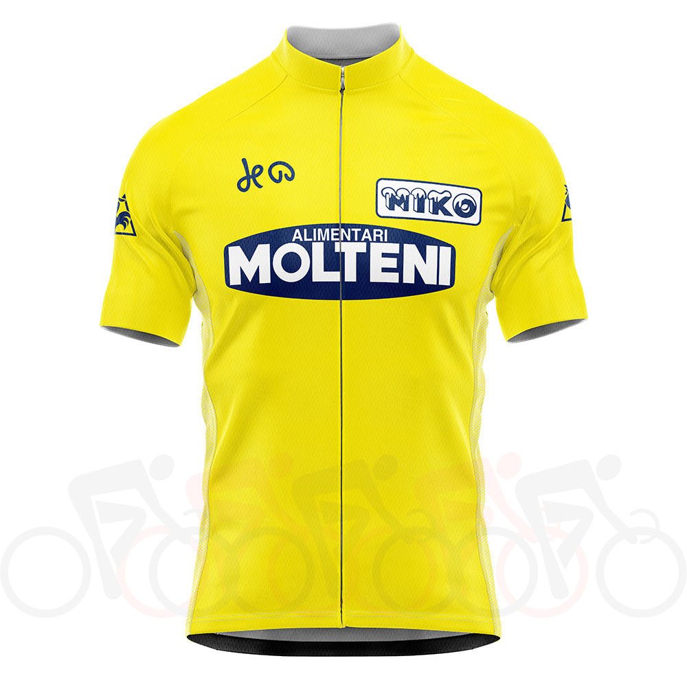 Maillot de cyclisme rétro jaune du Tour de France 1974 - Merckx