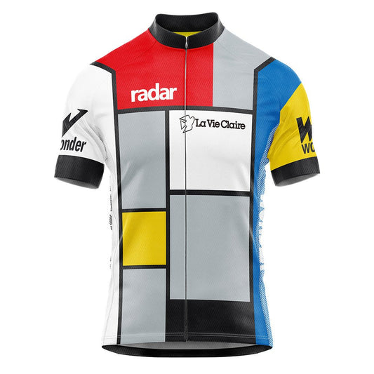 Maillot de cyclisme rétro La Vie Claire 1985 - Hinault Lemond