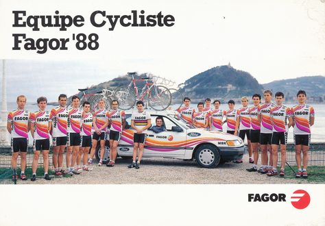 Maillot de Cyclisme Rétro Équipe Fagor 1988