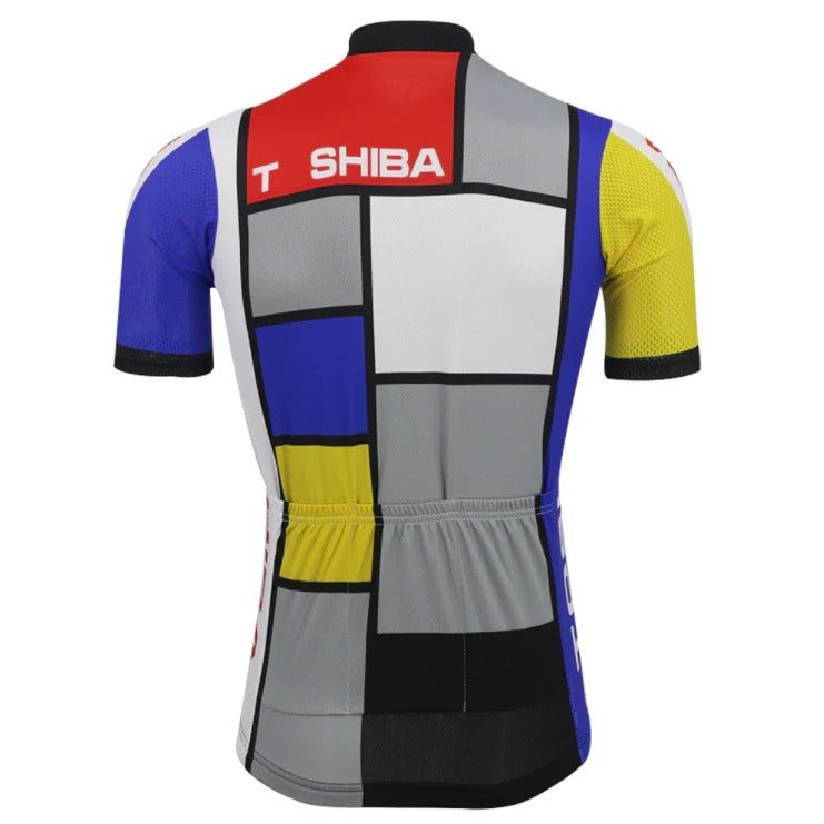 Maillot de cyclisme rétro Toshiba Look 1989