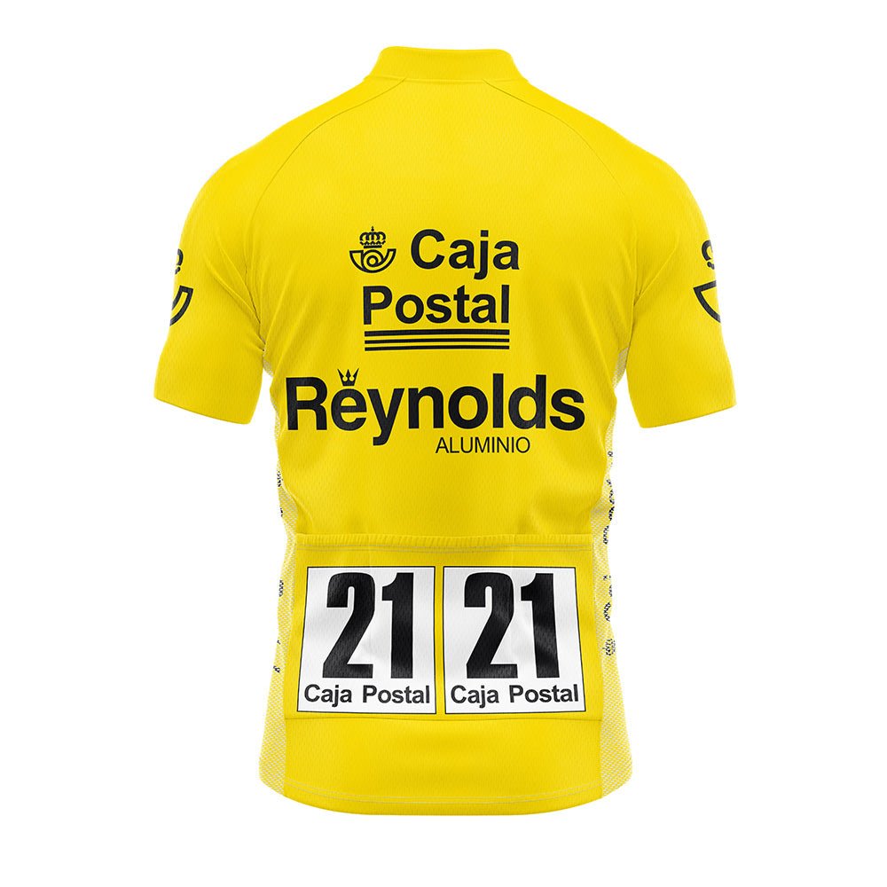 Maillot de Cyclisme Rétro Jaune des Vainqueurs de la Vuelta a España 1989 - Delgado