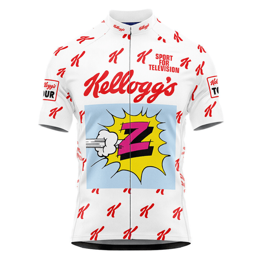 Maillot de cyclisme rétro King of the Mountains du Tour Kellogg's 1990
