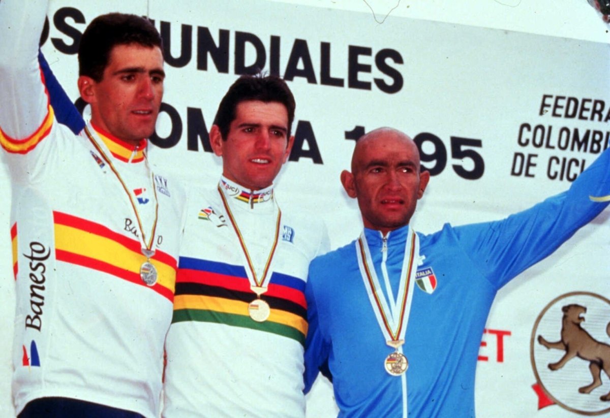 Maillot rétro de cyclisme de l'équipe nationale espagnole Banesto 1995 - Indurain