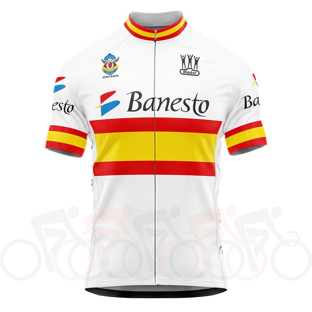 Maillot rétro de cyclisme de l'équipe nationale espagnole Banesto 1995 - Indurain