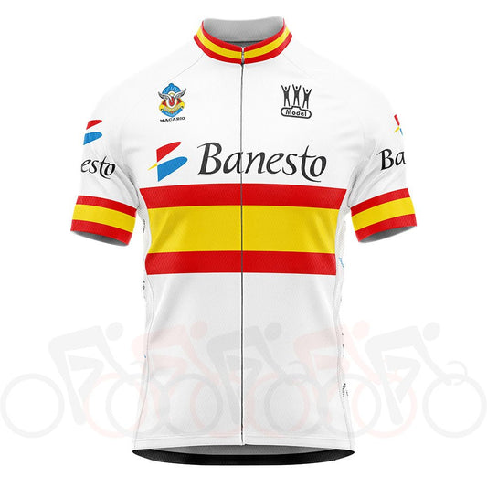 Maillot rétro de cyclisme de l'équipe nationale espagnole Banesto 1995 - Indurain