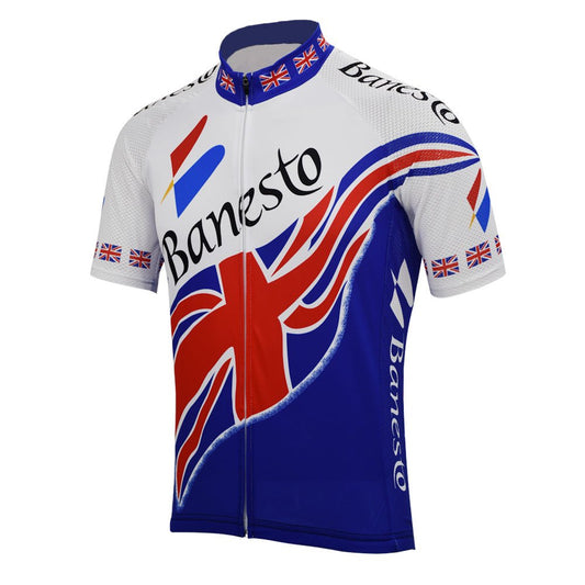 Maillot de Cyclisme Rétro Champion Britannique Banesto 1998