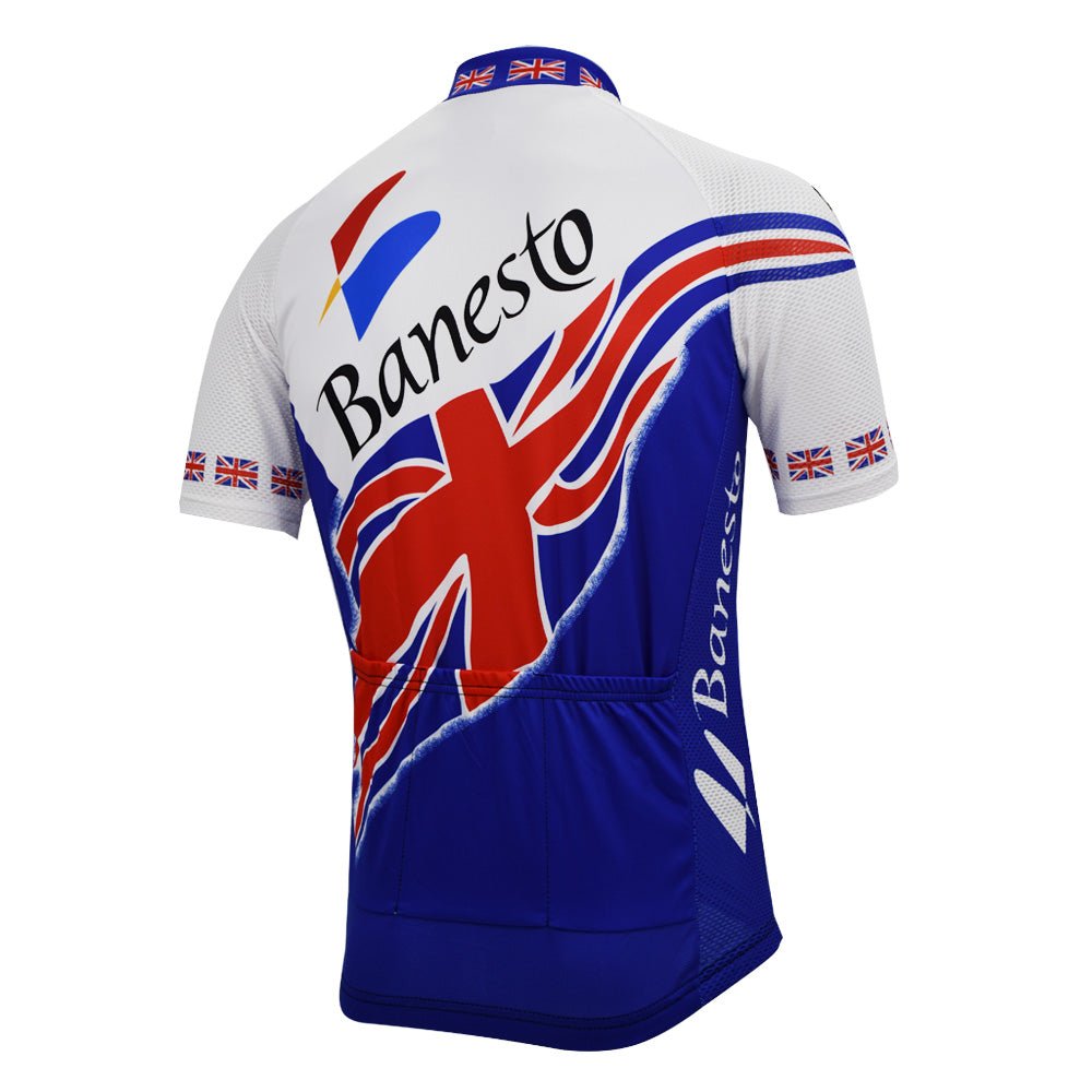 Maillot de Cyclisme Rétro Champion Britannique Banesto 1998