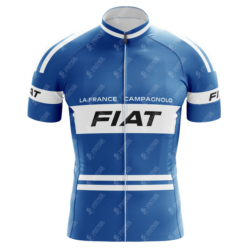 Maillot de cyclisme rétro FIAT France Eddy Merckx 1977