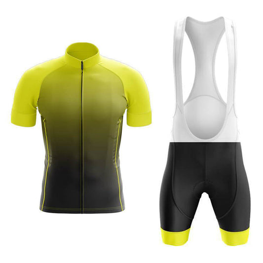 Ensemble de maillot de cyclisme teinte jaune