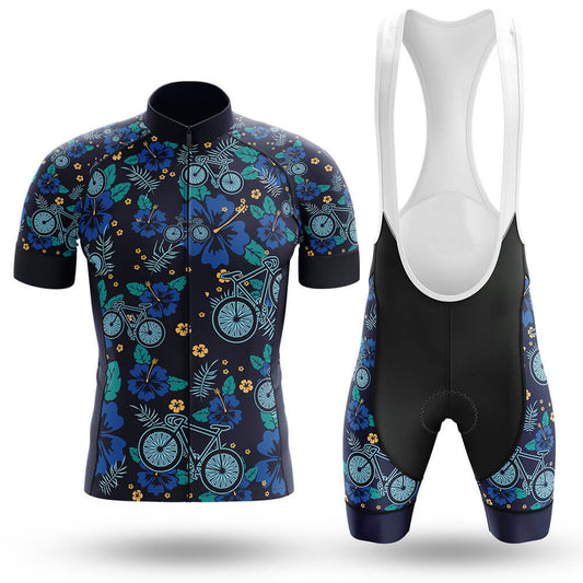 Ensemble de maillot de cyclisme rétro à motif floral