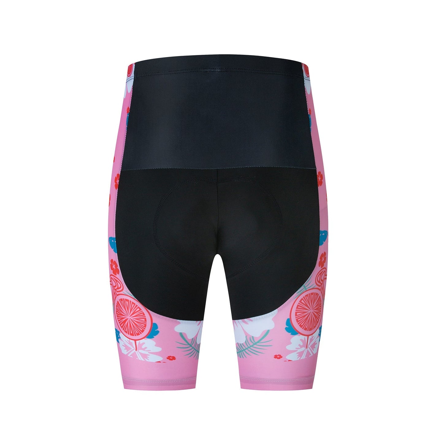 Ensemble de Maillot de Cyclisme Floral Rose pour Femme