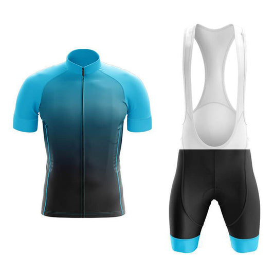 Ensemble de Maillot de Cyclisme Teinte Bleue