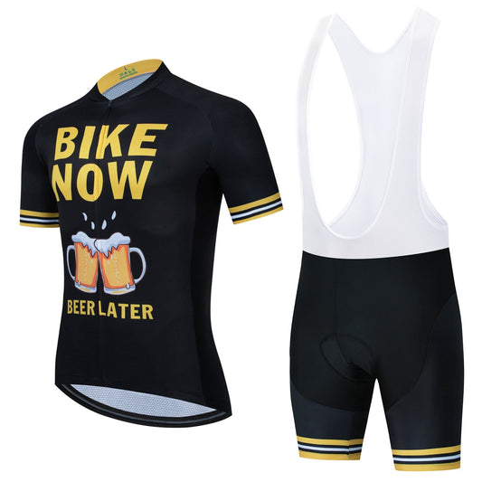 Maillot de Cyclisme "Vélo Maintenant, Bière Plus Tard"