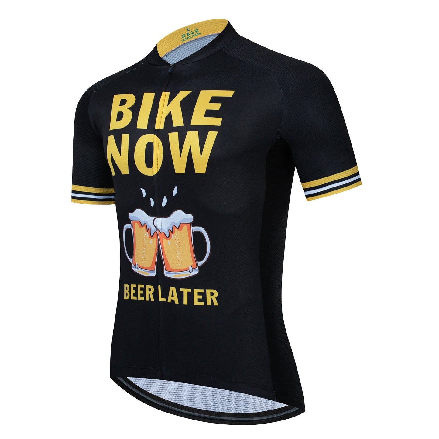 Maillot de Cyclisme "Vélo Maintenant, Bière Plus Tard"