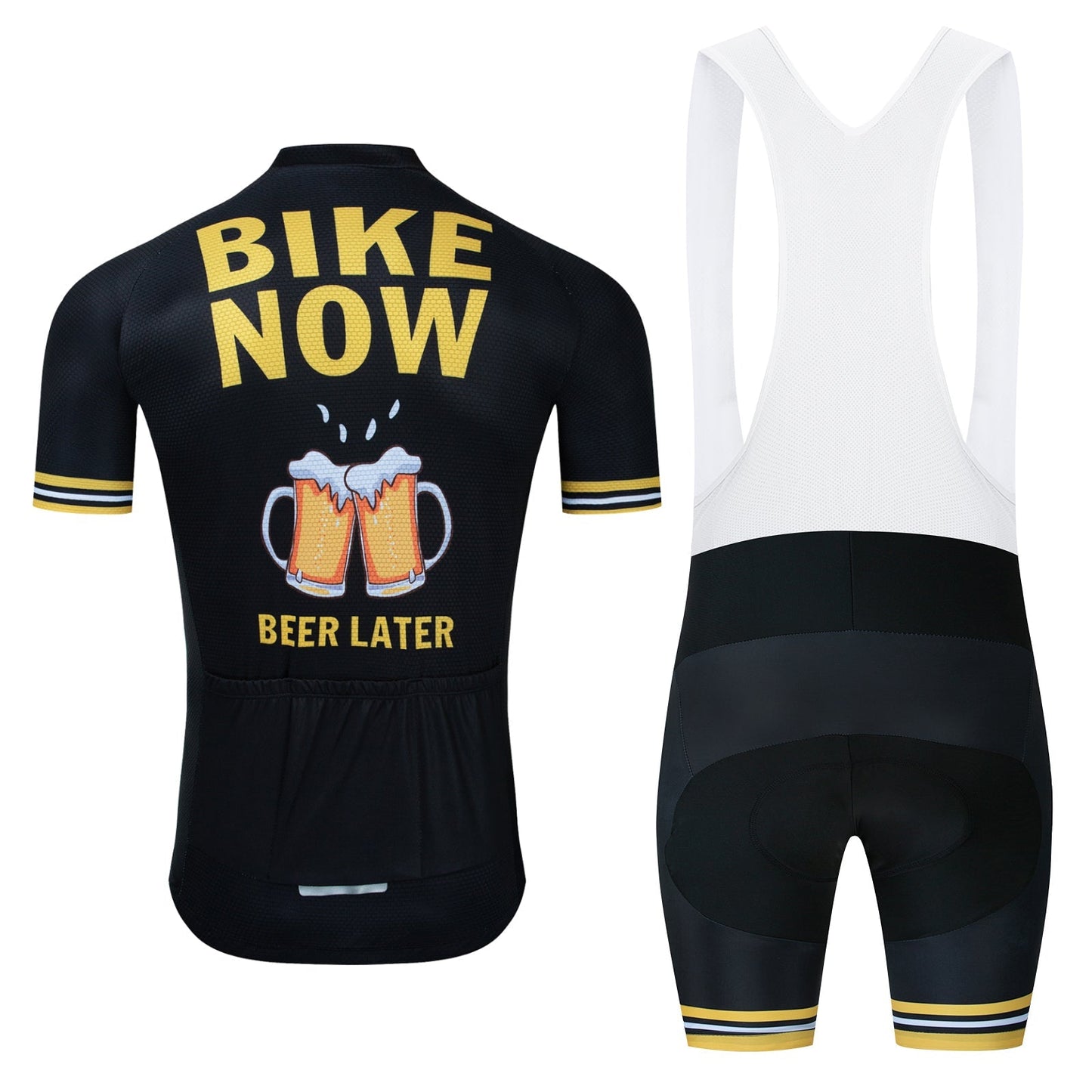 Maillot de Cyclisme "Vélo Maintenant, Bière Plus Tard"