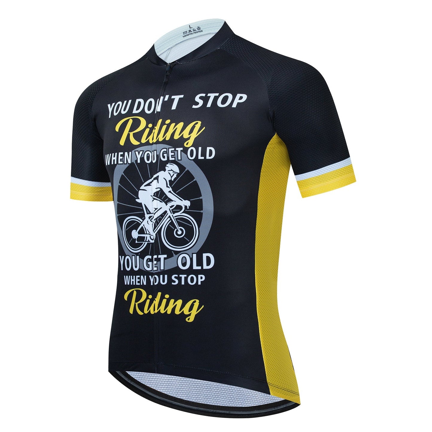 Ensemble de Maillot de Cyclisme "Ne T'arrête Pas de Rouler"