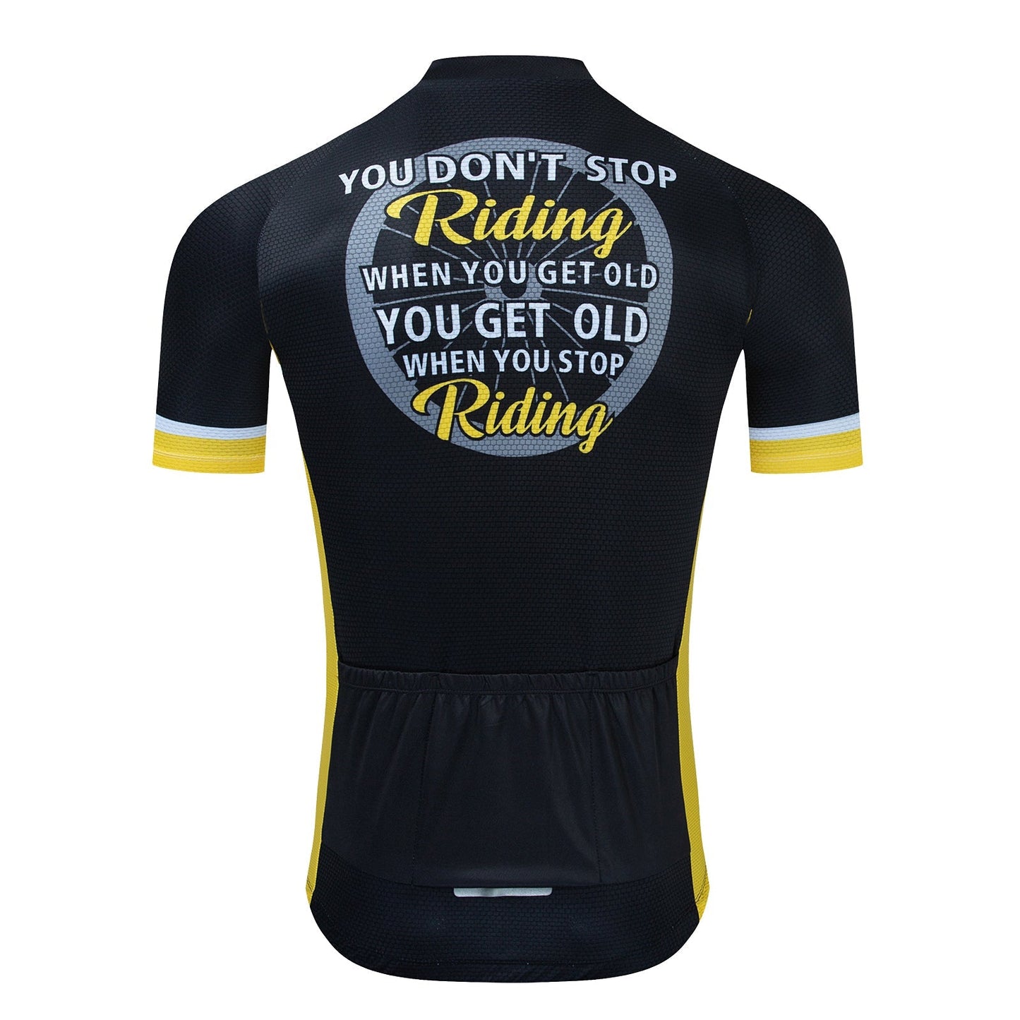 Ensemble de Maillot de Cyclisme "Ne T'arrête Pas de Rouler"