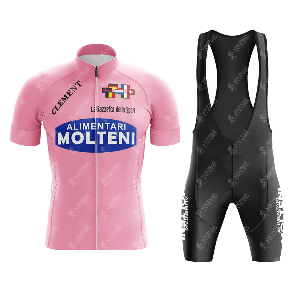 Ensemble de Maillot de Cyclisme Rétro Molteni Alimentari