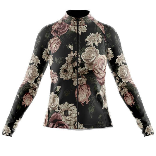 Haut Vintage à Manches Longues et Motif Floral pour Femme (avec Option Polaire)