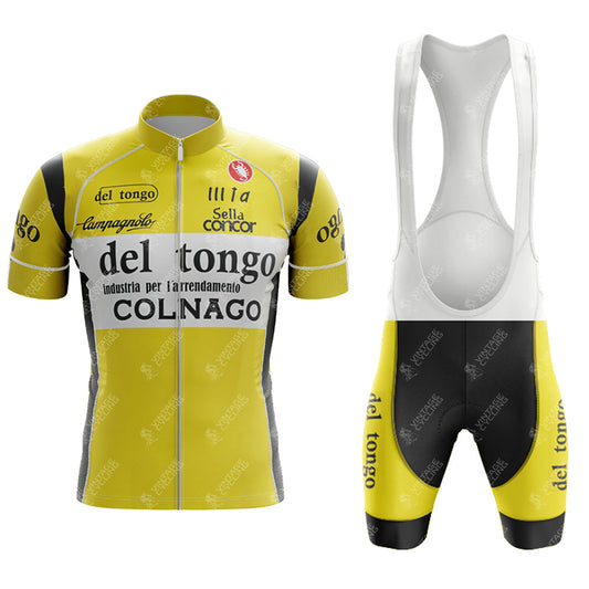 Ensemble de cyclisme à manches courtes rétro Del Tongo 1983