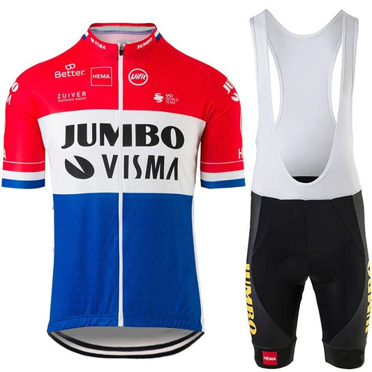 Ensemble de Maillot Cycliste Équipe Pro Jumbo Visma
