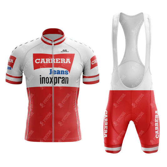 Ensemble de cyclisme rétro à manches courtes CARRERA 1984