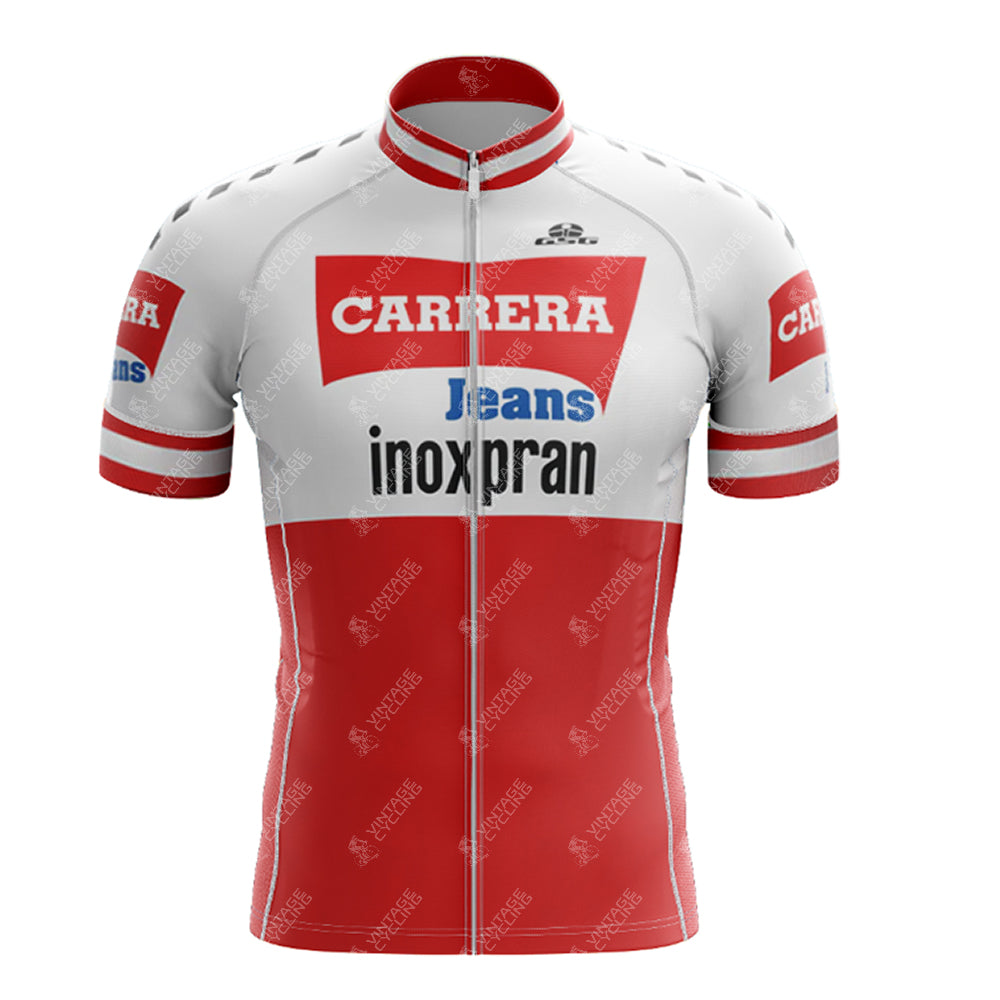Ensemble de cyclisme rétro à manches courtes CARRERA 1984