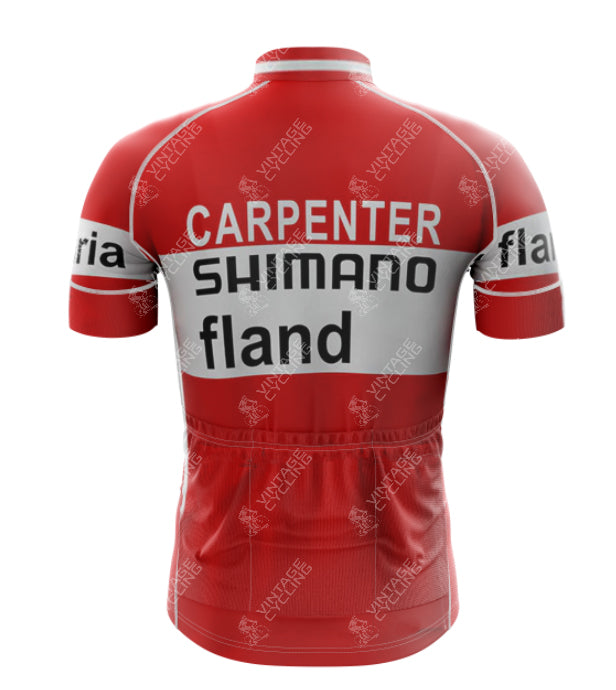 Ensemble de Cyclisme Rétro à Manches Courtes SHIMANO 1972