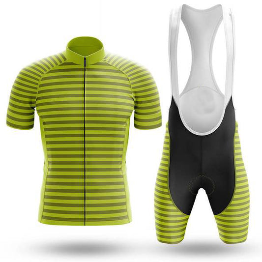 Ensemble de Maillot de Cyclisme à Rayures Vertes