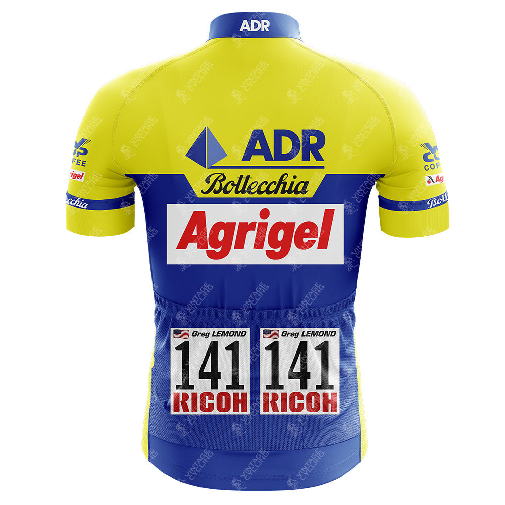 Ensemble de cyclisme rétro à manches courtes ADR 1989