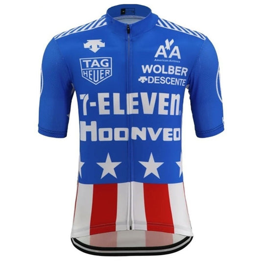 Maillot de Cyclisme Rétro 7-Eleven Hoonved USA