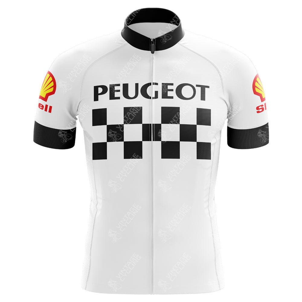 Maillot de cyclisme rétro Peugeot classique des années 1960