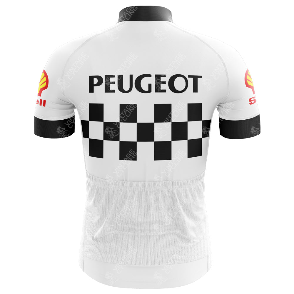 Maillot de cyclisme rétro Peugeot classique des années 1960