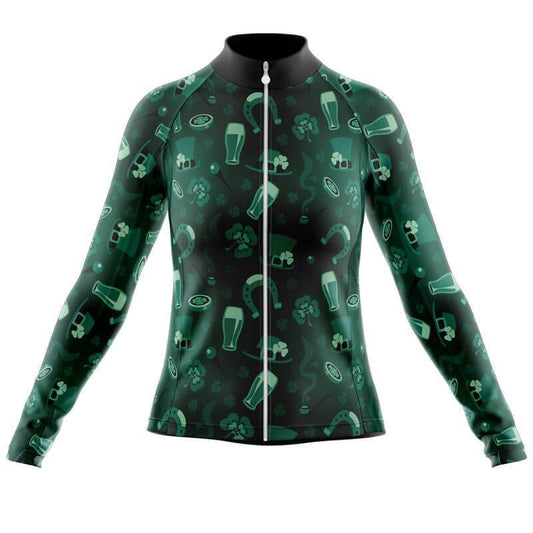 Maillot Irlandais Chanceux à Manches Longues pour Femmes (avec Option Polaire)