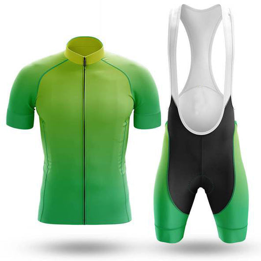 Ensemble de maillot de cyclisme vert vif uni